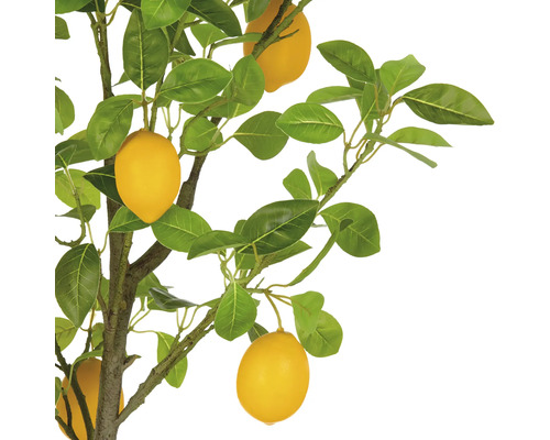 Konstgjord citronträd med blad och citroner som dekoration