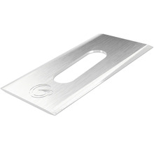 Enkelt trapetsblad med urtag