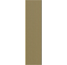 Träpanel med vertikala ribbor för vägg- och takbeklädnad