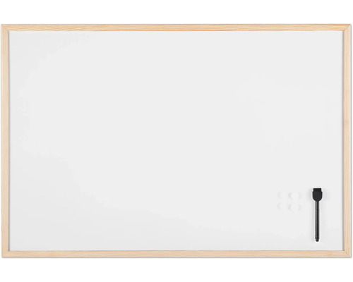 Whiteboard med träram, penna och magneter