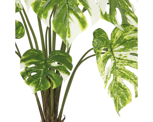 Konstgjord Monstera-växt med gröna blad