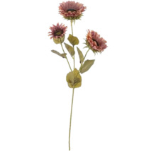 Dekorativ konstgjord blomma med blommor och blad