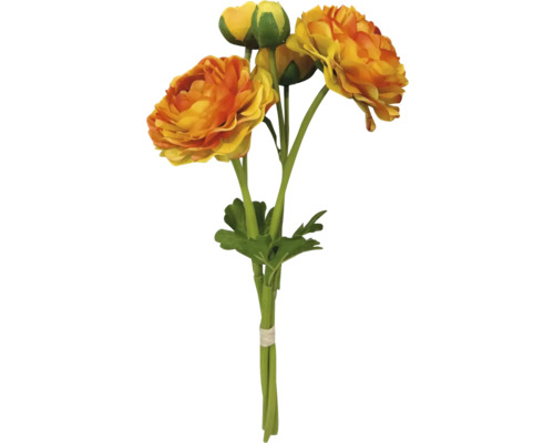 Bukett med konstgjorda gul-orange ranunkler