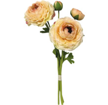 Konstgjord ranunkelbukett med blommor och knoppar