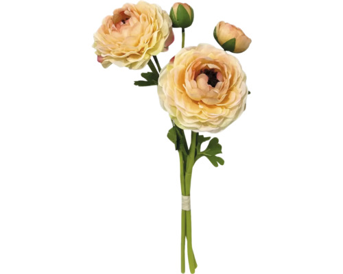 Konstgjord ranunkelbukett med blommor och knoppar