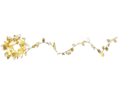 Dekorativ girlang med löv och en krans för festliga dekorationer