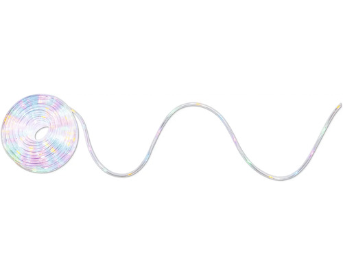 Ljusslang LAFIORA 20m + 5m anslutningkabel 400 flerfärgade LED inkl. 6h timer LED ljusslang upprullad och i rak linje