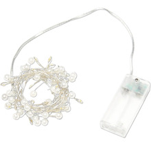 Batteridriven ljusslinga med pärlor