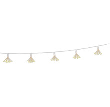 Ljusslinga med lampor i blomdesign