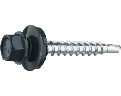 Plåtskruv med sexkantshuvud och tätningsbricka