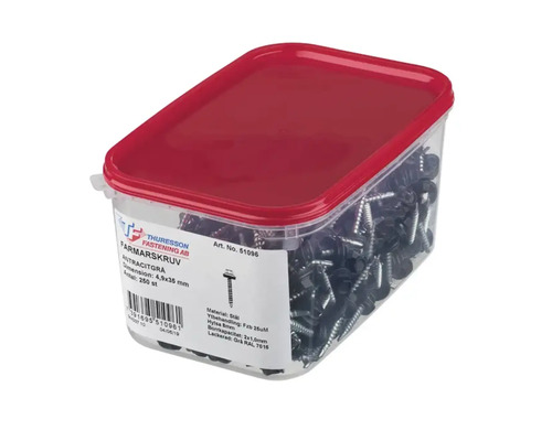 Farmarskruvar antracitgrå 4,9x35 millimeter i plastlåda