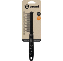 Ozami logotyp. Hundborste för lång och kort päls, roterande tänder