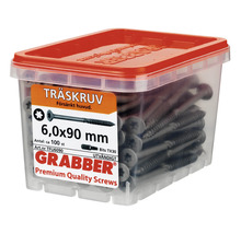 Träskruvar 6,0x90 mm i behållare