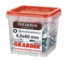 Träskruvar 4,0x60 millimeter i behållare