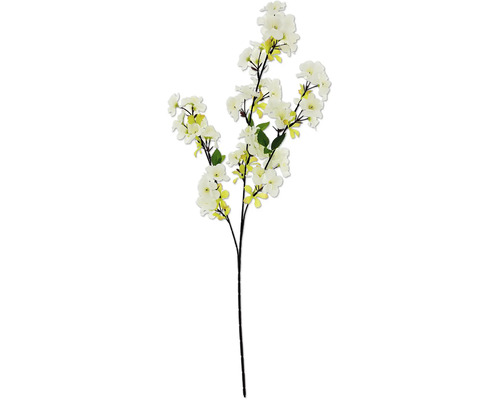 Konstgjord blommande gren med blommor och blad.