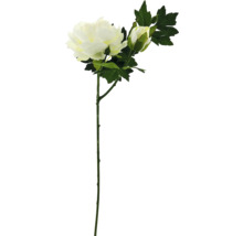 Dekorativ konstgjord blomma med blomma och knopp