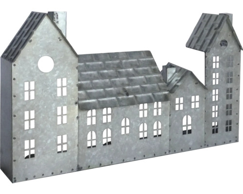 Dekorativ husrad av metall