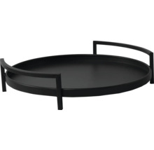 Runt serveringsbord med handtag för transport