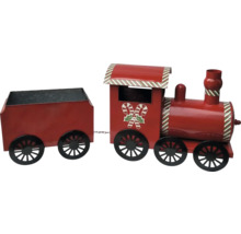 Dekorativt jultåg med vagn