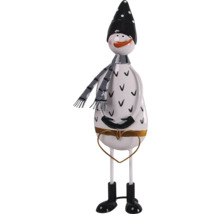 Dekorativ snögubbe med hjärta att ställa