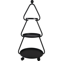 Etagère med tre nivåer och hjul