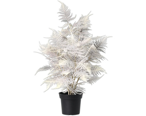 Silverfärgad konstgjord sparris i kruka