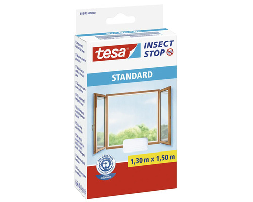 Flugnät TESA Insect Stop till fönster Standard vit 130x150cm