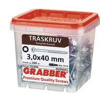 Träskruvar 3,0x40 mm i behållare