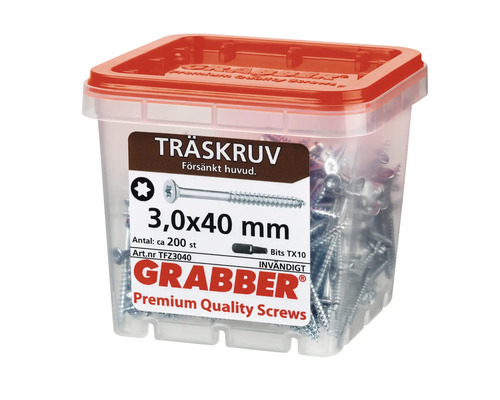 Träskruvar 3,0x40 mm i behållare