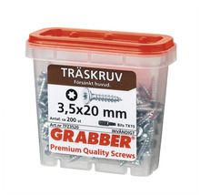 Träskruvar 3,5x20 mm i behållare
