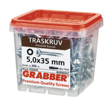 Träskruv GRABBER C1 försänkt 5,0x35mm 200-pack TFZ5035