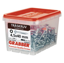 Träskruv GRABBER C1 försänkt 4,5x40mm 200-pack TFZ4540