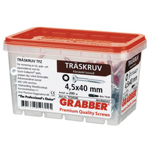 Träskruv GRABBER C1 försänkt 4,5x40mm 200-pack TFZ4540