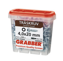 Grabber träskruvar 4,0x20 mm i behållare