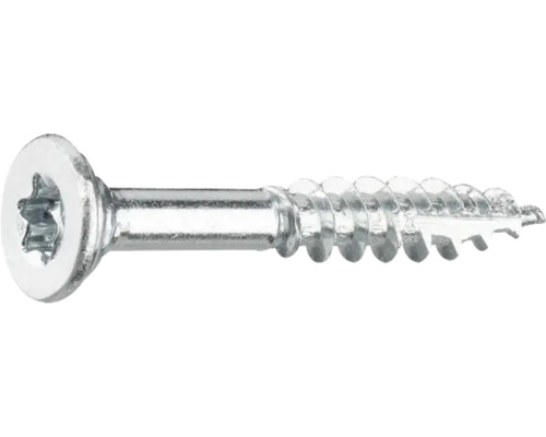 Träskruv med försänkt huvud och inre stjärnfattning