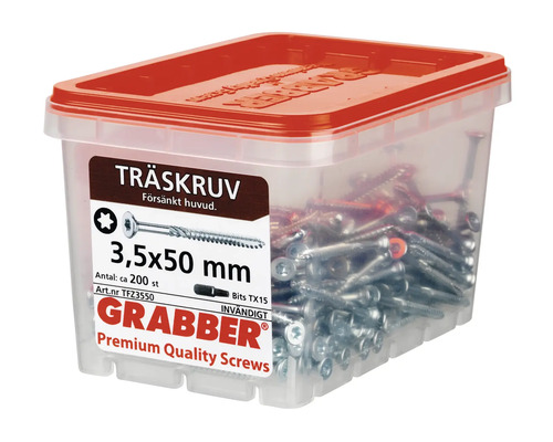 Träskruvar 3,5x50 mm i behållare