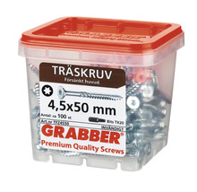 Träskruv GRABBER C1 försänkt 4,5x50mm 100-pack TFZ4550