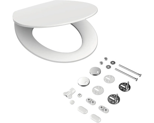 Toalettsits med fästmaterial