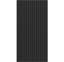 Panel med vertikala lameller för väggbeklädnad