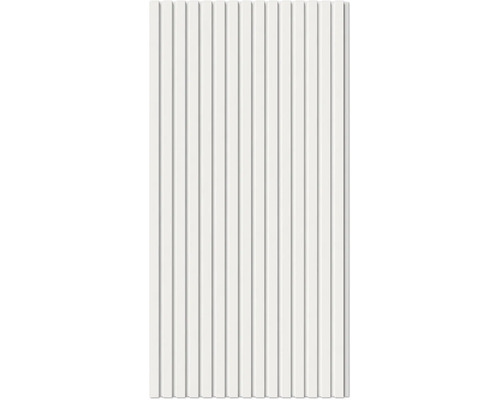 Akustikpanel FJORDWALL 1200x600x20mm vit Vita paneler med vertikala spår