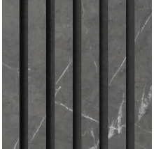 Dekorativ platta med marmorlook och lameller