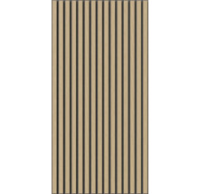 Träpaneler med ribbstruktur för vägg- och takbeklädnad