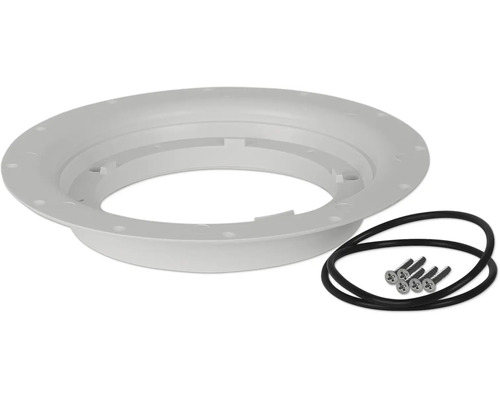 Förhöjningsring FALUPLAST Falu 65140 vit 12mm med O-ring till golvbrunn 7135110 Golvbrunnsmanschett med skruvar