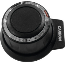 Carbon vridknapp med kromring