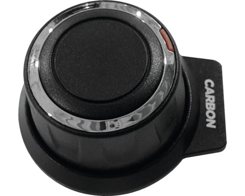 Carbon vridknapp med kromring