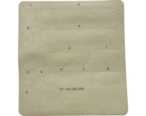 Mall med olika mönster för hantverksprojekt