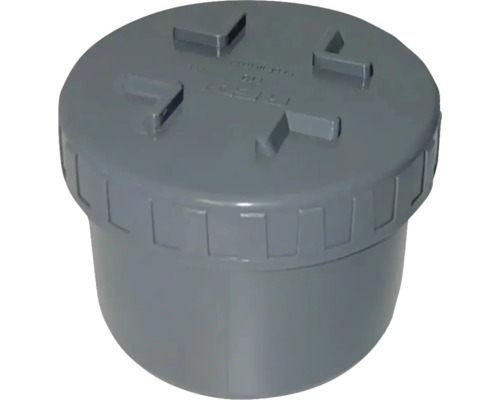 Renslock KACZMAREK med stos Ø110 mm Grått inspektionslock i plast