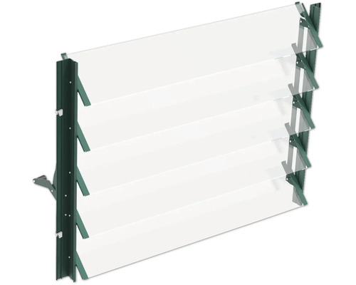 Persiennfönster med transparenta lameller