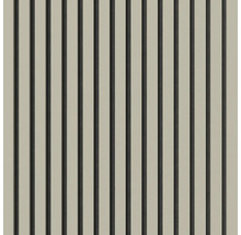 Dekorativ panel med trälameller för vägg- och takbeklädnad