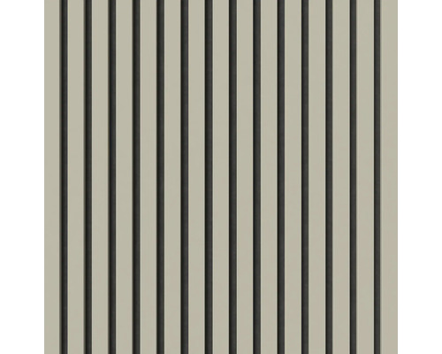 Dekorativ panel med trälameller för vägg- och takbeklädnad